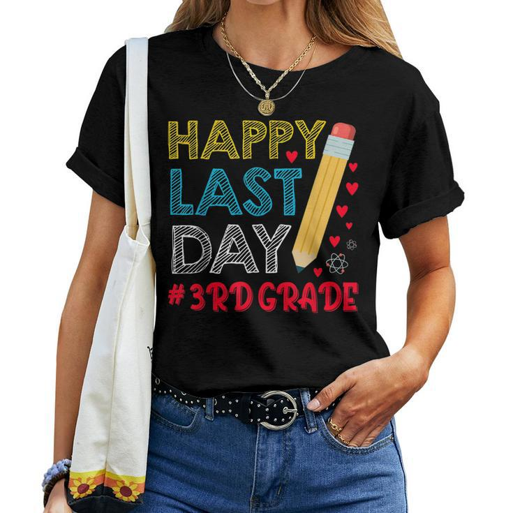 Happy Last Day Of School For 3Rd Grade Students Teachers Women T-shirt