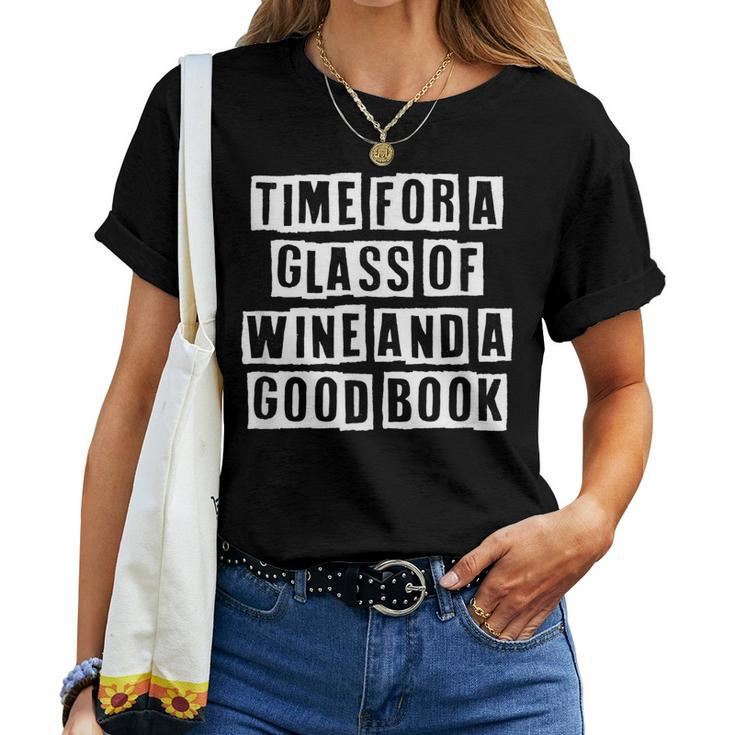 Lovely Cool Sarcastic Time For A Glass Of Wine And A Women T-shirt
