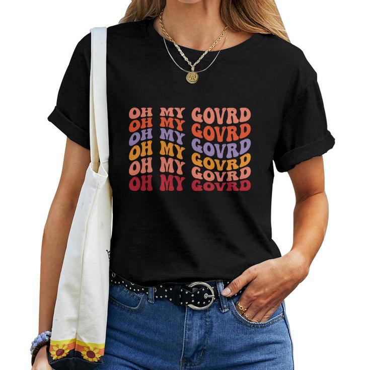 Oh My Govrd Vintage Groovy Fall Women T-shirt