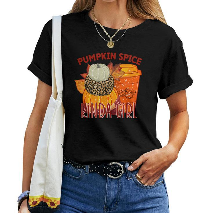 Pumpkin Spice Kinda Girl Fall Weather Women T-shirt