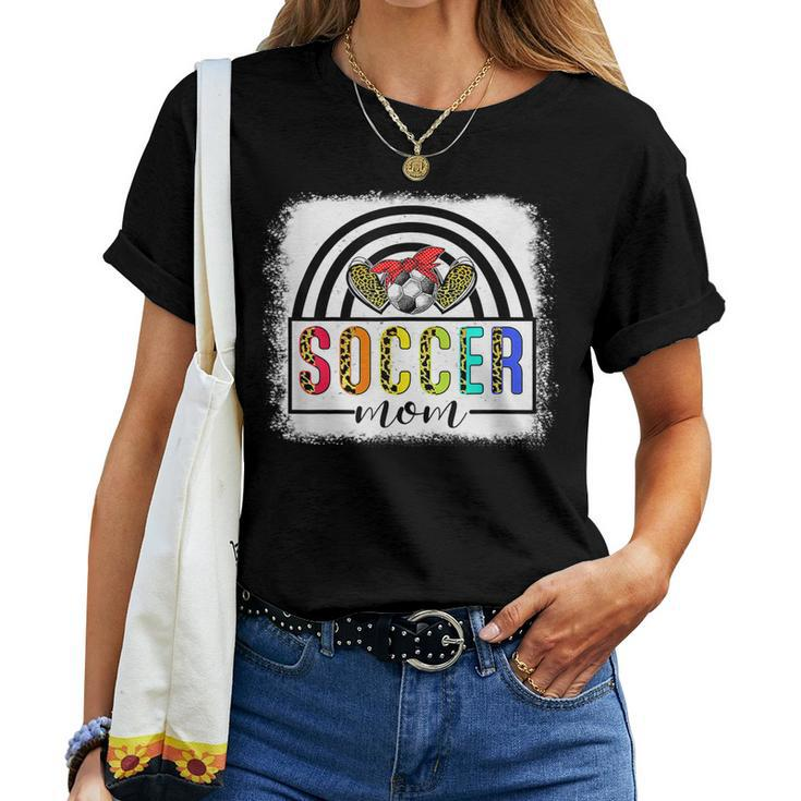 Soccer Mom Rainbow Leopard Soccer Mom 2022 Women T-shirt