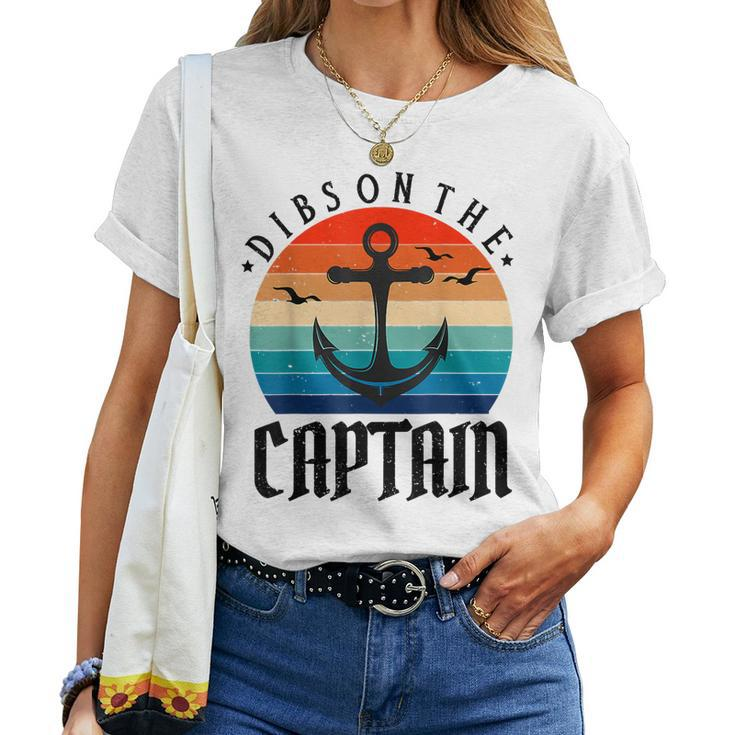 Captain Wife Dibs On The Captain V11 Women T-shirt