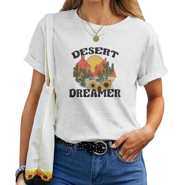 Desert Dreamer Colorful Retro Vintage Custom V2 Women T-shirt