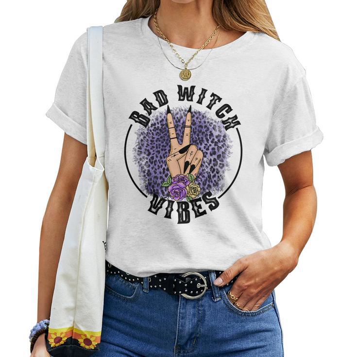 Halloween Witch Vibes Bad Witch Vibes Women T-shirt