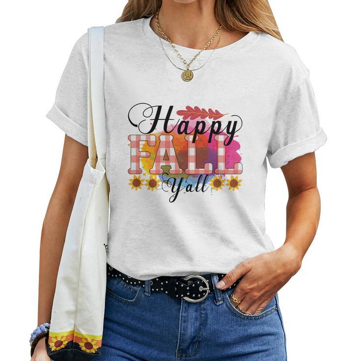 Happy Fall Yall Sunflowers Women T-shirt