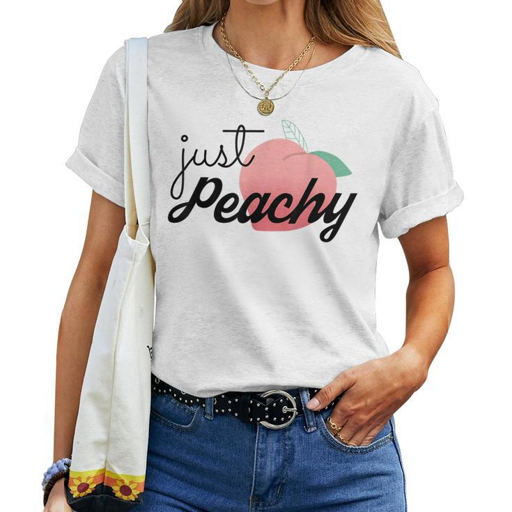 Just Peachy Summer Vacation Girls Trip Besties Women T-shirt