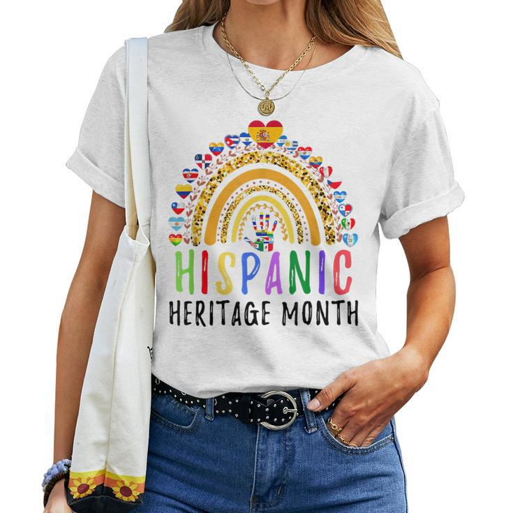 National Hispanic Heritage Month Rainbow All Countries Women T-shirt