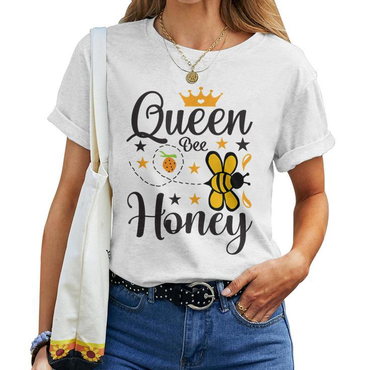 Queen Bee Black Girl Magic Melanin Women Afro American Women T-shirt