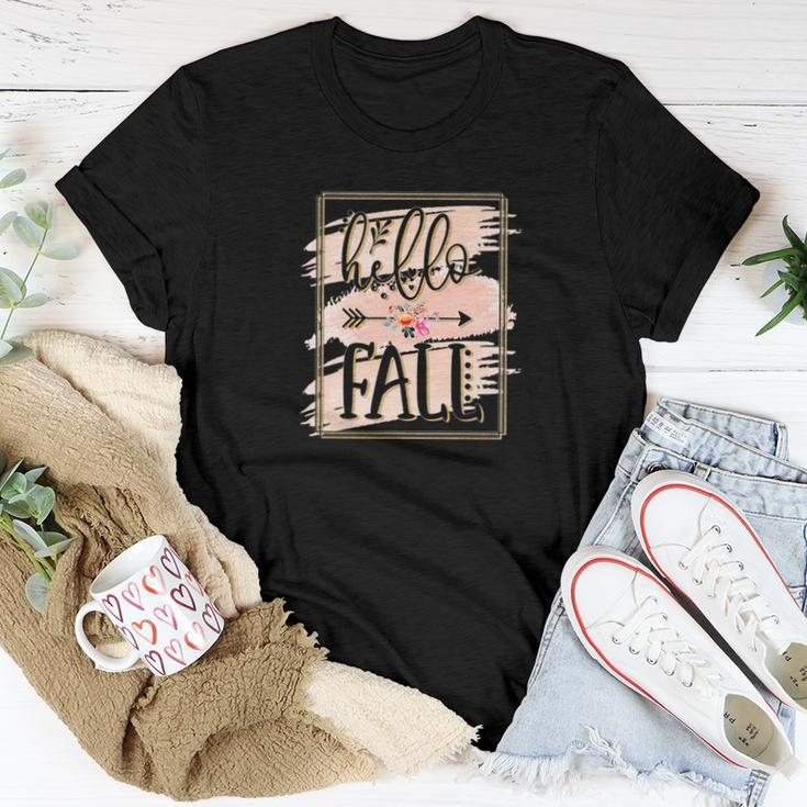 Hello Fall Hello Sweater Weather Women T-shirt Funny Gifts