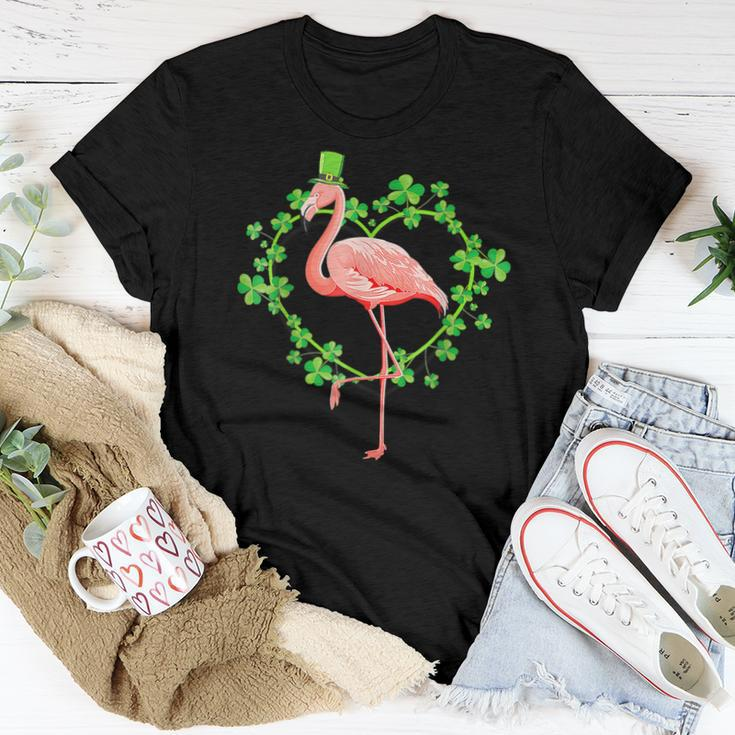 Irish Flamingo Green Lucky St Pattys Saint Patrick Day 2022 Women T-shirt Personalized Gifts