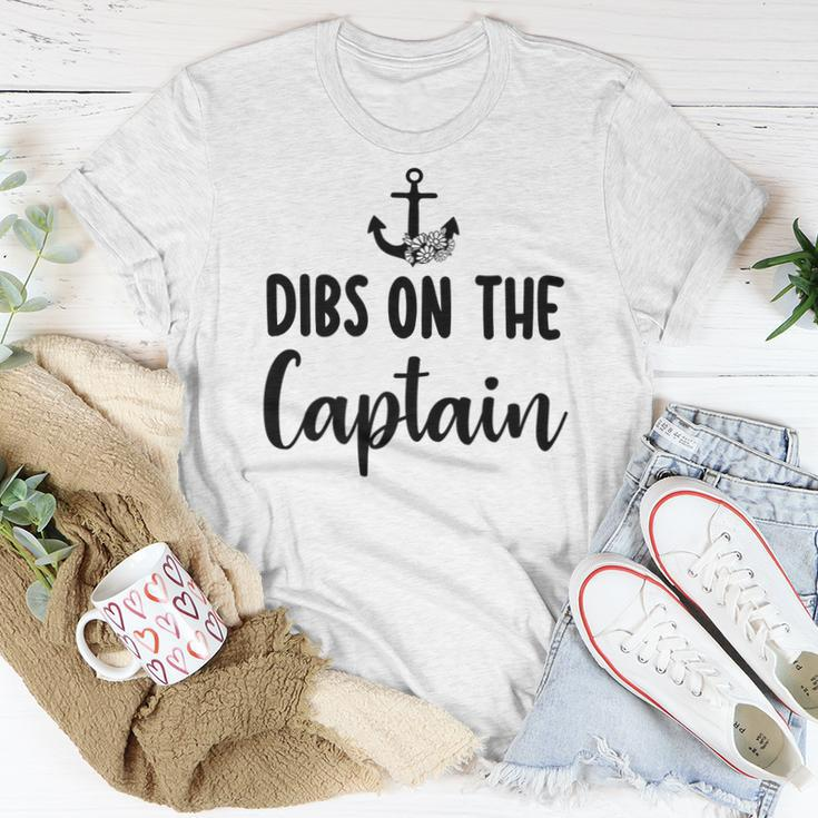 Captain Wife Dibs On The Captain Quote Anchor Sailing V2 Women T-shirt Personalized Gifts