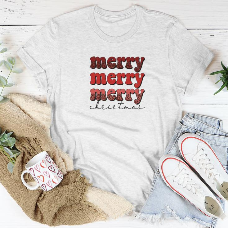 Merry Merry Merry Christmas V3 Women T-shirt Funny Gifts