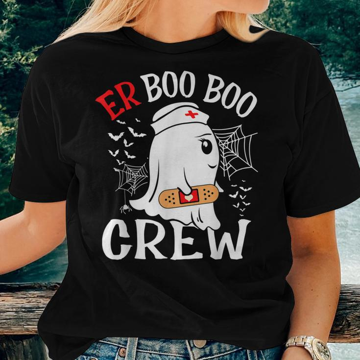 Halloween Er Costume Er Boo Boo Crew Nurse Ghost Nursing Women T-shirt Gifts for Her