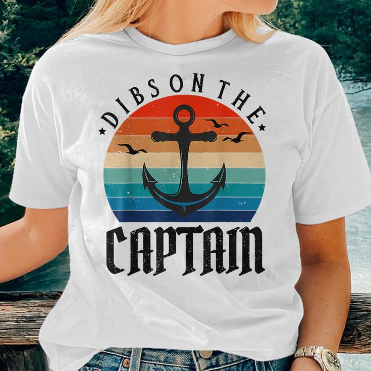 Captain Wife Dibs On The Captain V11 Women T-shirt Gifts for Her