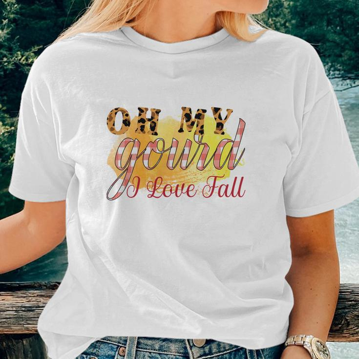 Oh My Gourd I Love Fall V2 Women T-shirt Gifts for Her