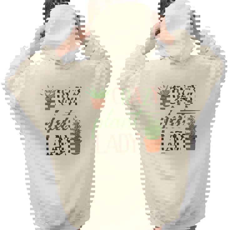 Gardener Crazy Plant Lady Idea Gift Aesthetic Words Graphic Back Print Hoodie Gift For Teen Girls