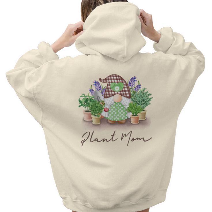 Gardener Plant Mom Plant Lover Design Aesthetic Words Graphic Back Print Hoodie Gift For Teen Girls