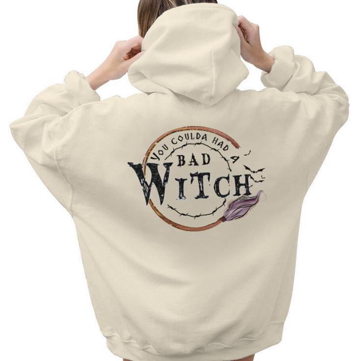 Hallowen Be Magical Witch You Could Had A Bad Witch Aesthetic Words Graphic Back Print Hoodie Gift For Teen Girls