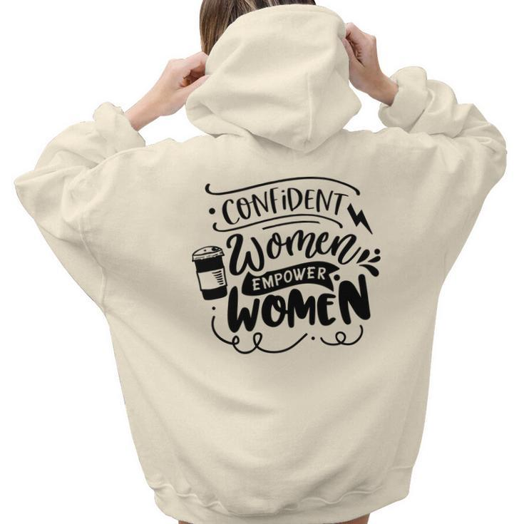 Strong Woman Confident Women Empower Women Aesthetic Words Graphic Back Print Hoodie Gift For Teen Girls