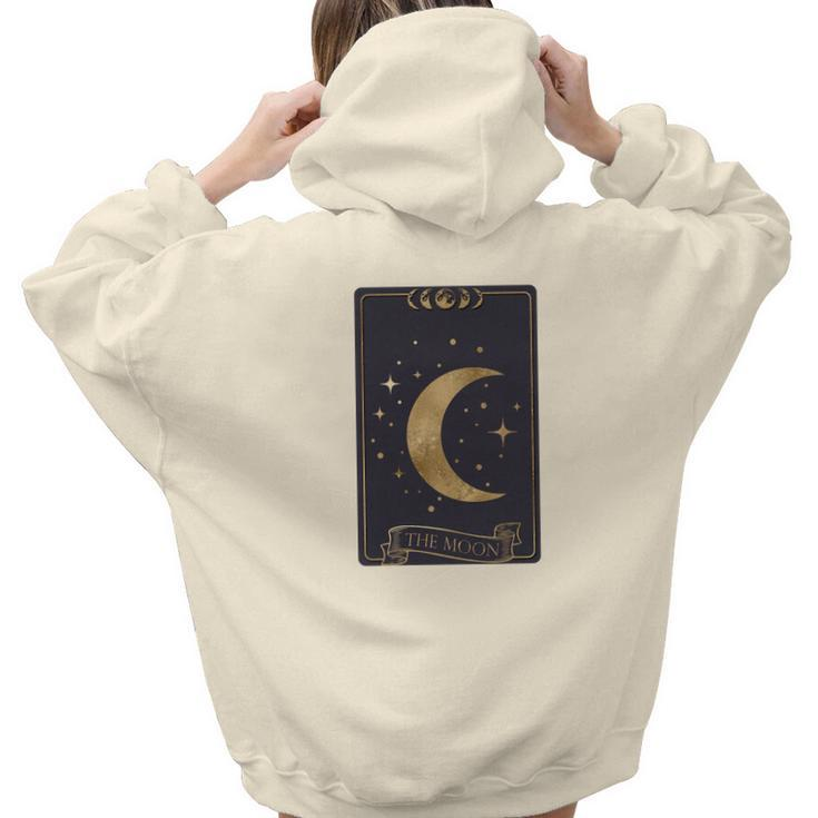 Tarrot Card Misterious The Moon Card Custom Aesthetic Words Graphic Back Print Hoodie Gift For Teen Girls