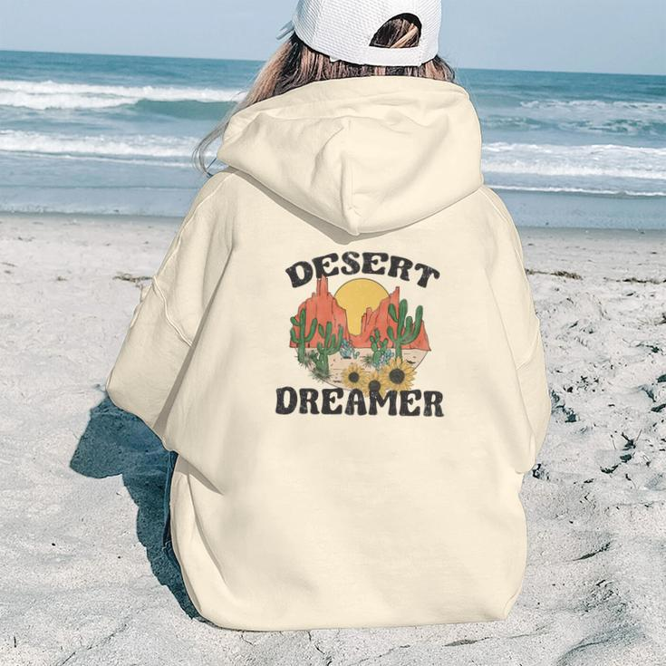 Desert Dreamer Colorful Retro Vintage Custom V2 Aesthetic Words Graphic Back Print Hoodie Gift For Teen Girls