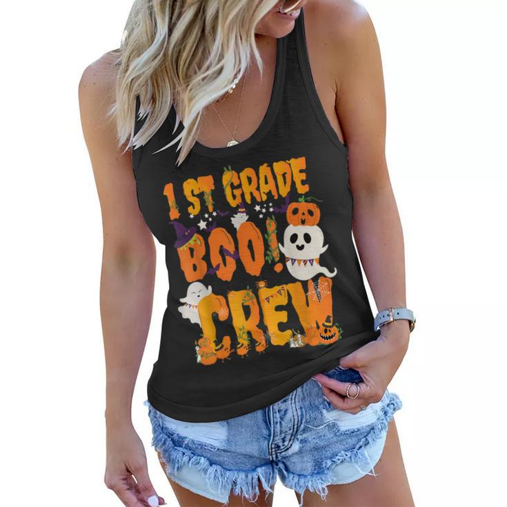 1St Grade Boo Crew Student Teacher Halloween Apparal  Women Flowy Tank
