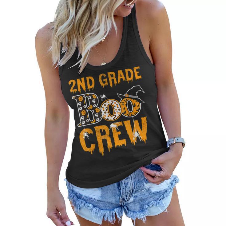 2Nd Grade Teacher Boo Crew Halloween 2Nd Grade Teacher  Women Flowy Tank