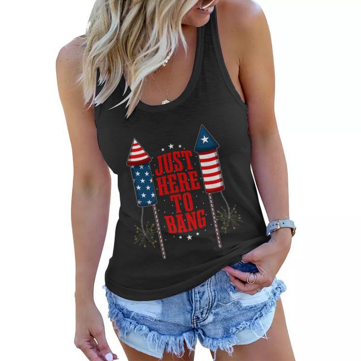 4Th Of July Funny Fireworks Patriotic American Firecracker Women Flowy Tank