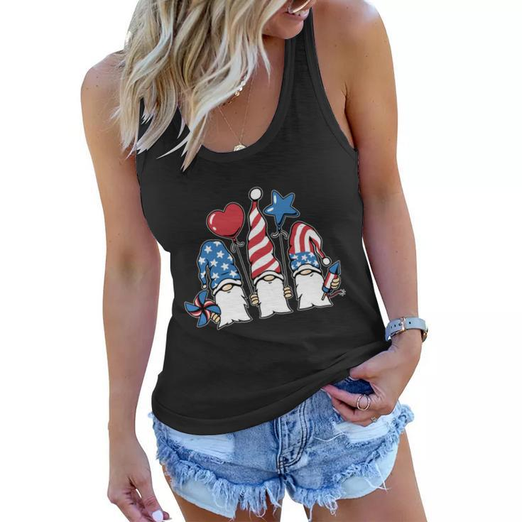 4Th Of July Gnomes Shirts Women Outfits For Men Patriotic Women Flowy Tank