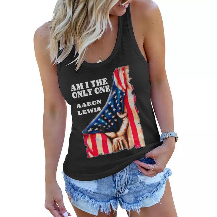 Aaron Lewis Am I The Only One Us Flag Tshirt Women Flowy Tank