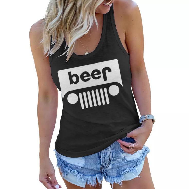 Adult Beer Funny Upside Down Logo Tshirt Women Flowy Tank