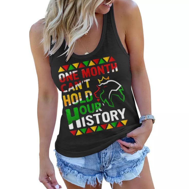 African Black King History One Month Cant Hold Our History Women Flowy Tank