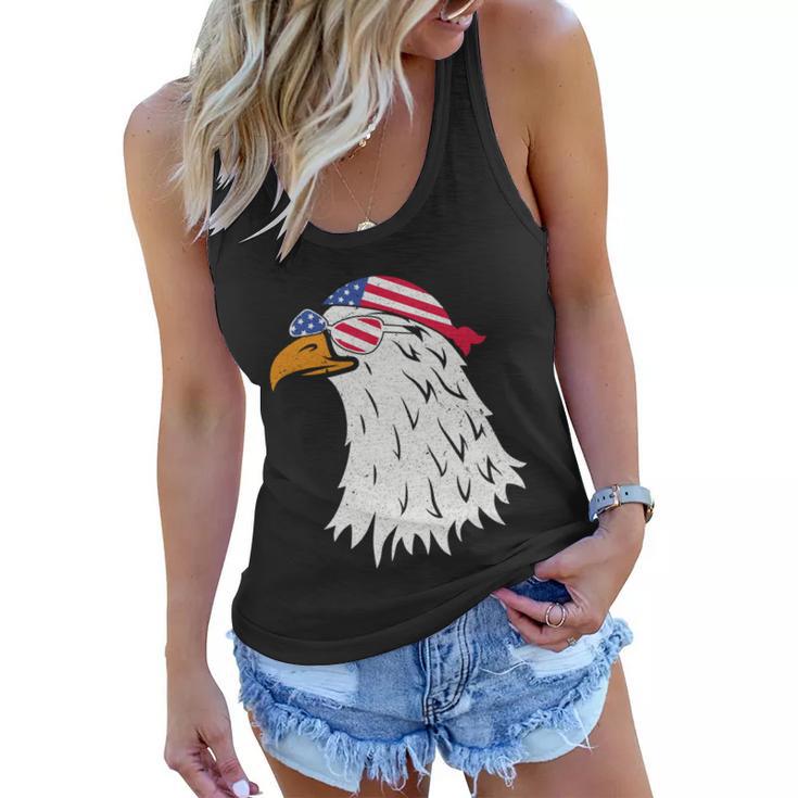 American Bald Eagle Mullet 4Th Of July Vintage Gift Women Flowy Tank