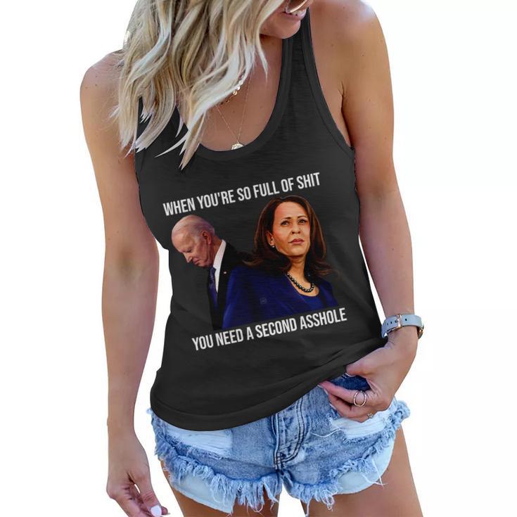 Anti Biden Harris Funny 2021 Anti Biden Shirt Women Flowy Tank