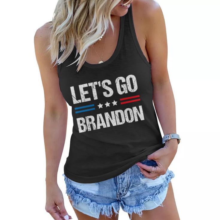 Anti Biden Lets Go Brandon Funny Anti Joe Biden Lets Go Brandon Tshirt Women Flowy Tank