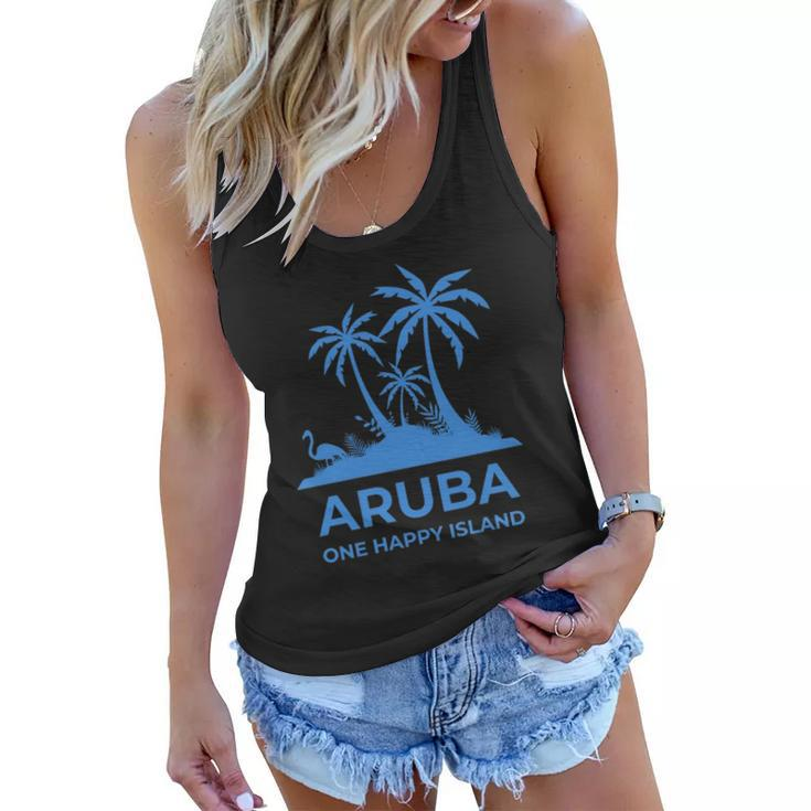 Aruba One Happy Island  V2 Women Flowy Tank