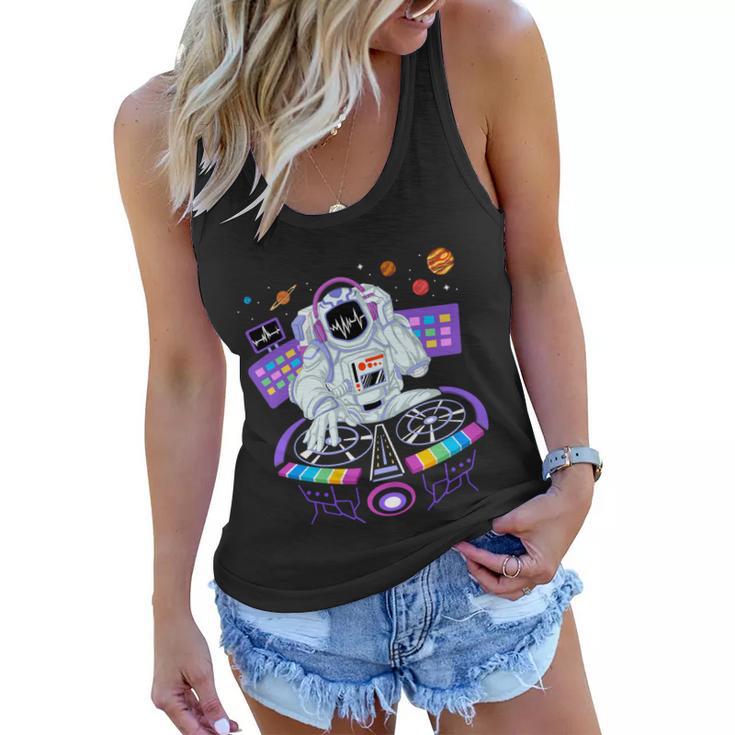 Astronaut Dj Women Flowy Tank