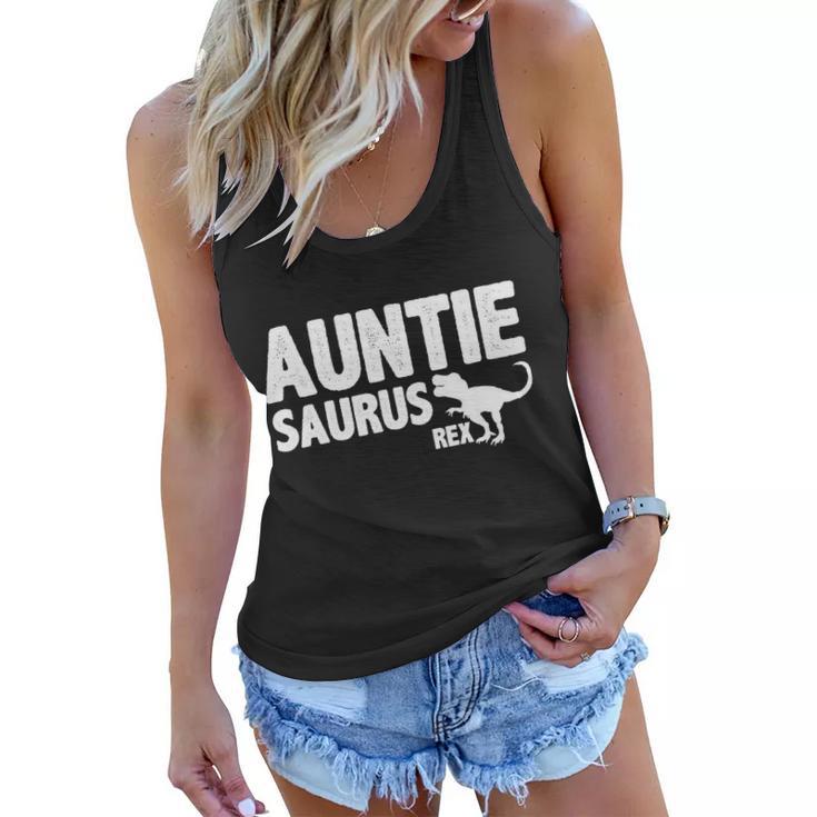 Auntiesaurus Auntie Saurus Rex Tshirt Women Flowy Tank