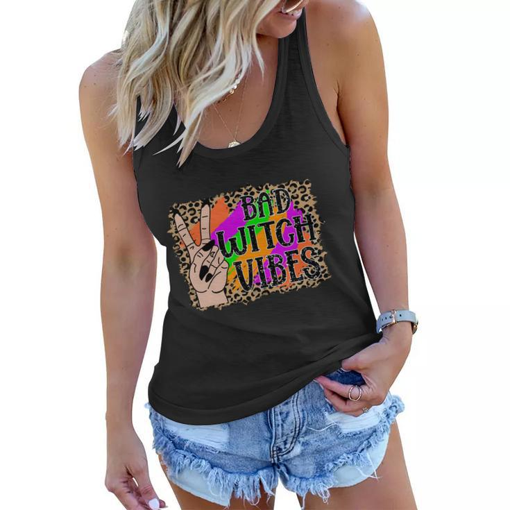Bad Witch Vibes Halloween Quote V2 Women Flowy Tank