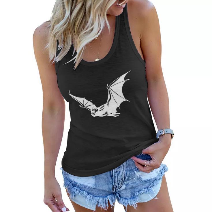 Bat Flying Funny Halloween Quote Women Flowy Tank