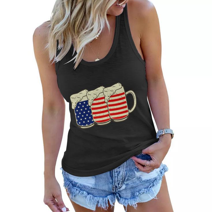 Beer American Graphic 4Th Of July Graphic Plus Size Shirt For Men Women Family Women Flowy Tank