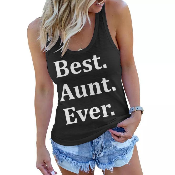 Best Aunt Ever Tshirt Women Flowy Tank