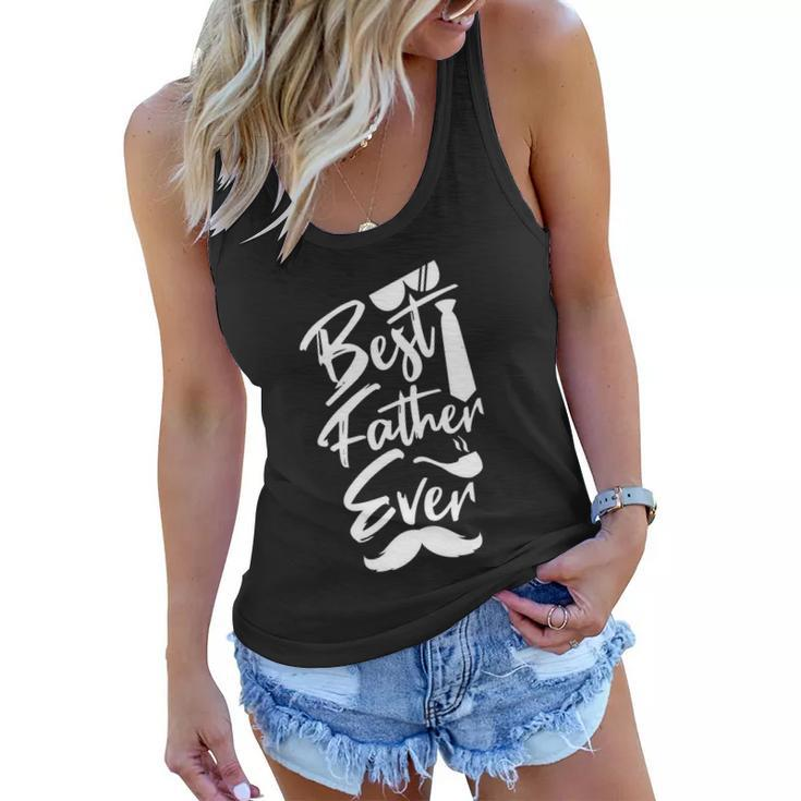 Best Father Ever Fathers Day Gift For Dad Daddy Funny Quote Graphic Design Printed Casual Daily Basic Women Flowy Tank