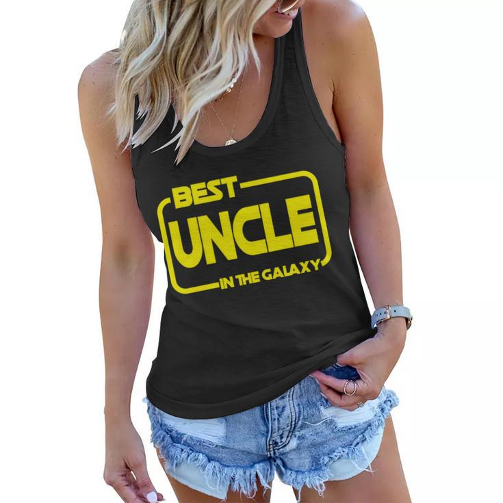 Best Uncle In The Galaxy Funny Tshirt Women Flowy Tank