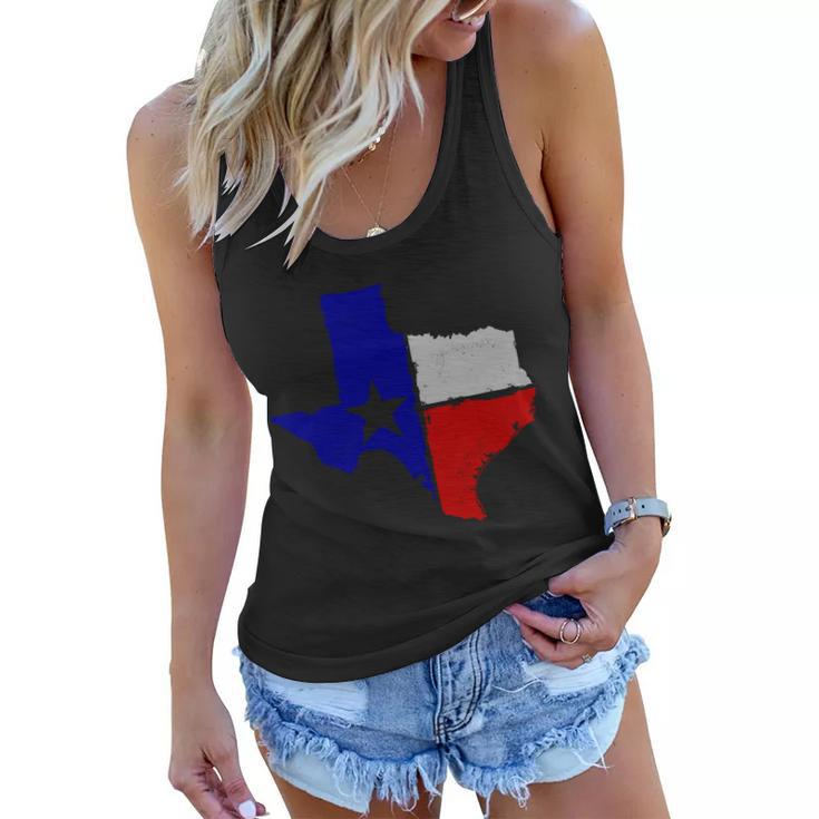 Big Texas Flag Vintage Tshirt Women Flowy Tank