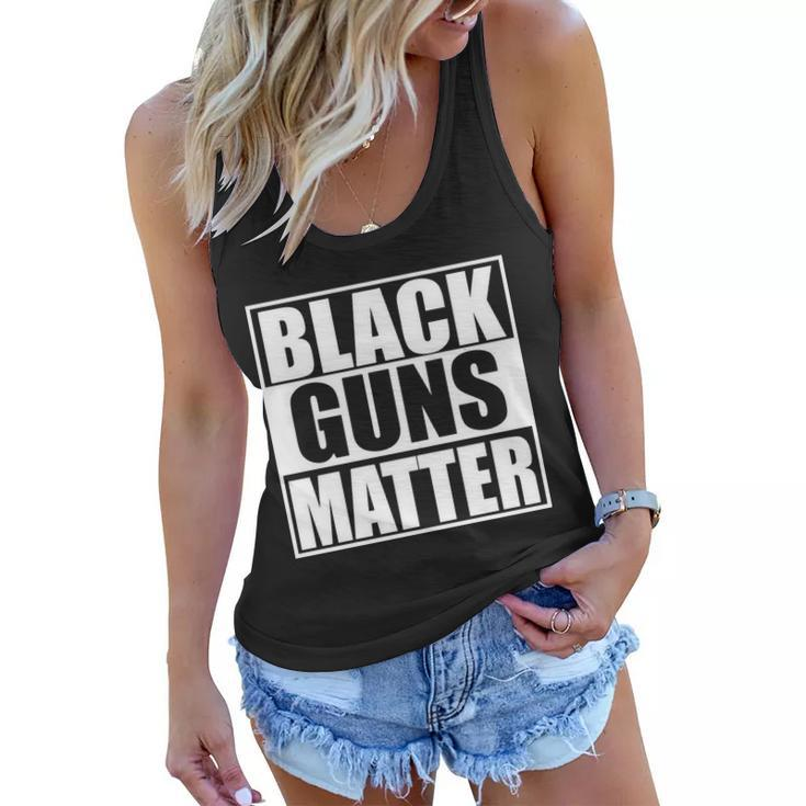 Black Guns Matter 2Nd Amendment Women Flowy Tank