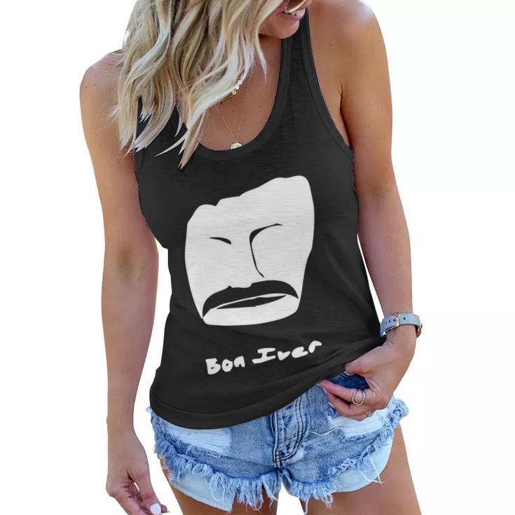 Bon Iver Face Women Flowy Tank