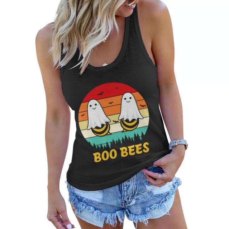 Boo Bees Ghost Halloween Quote V2 Women Flowy Tank