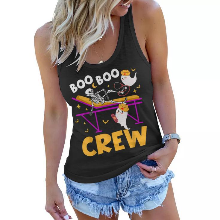 Boo Boo Crew Nurse  Funny Ghost Women Halloween Nurse  Women Flowy Tank