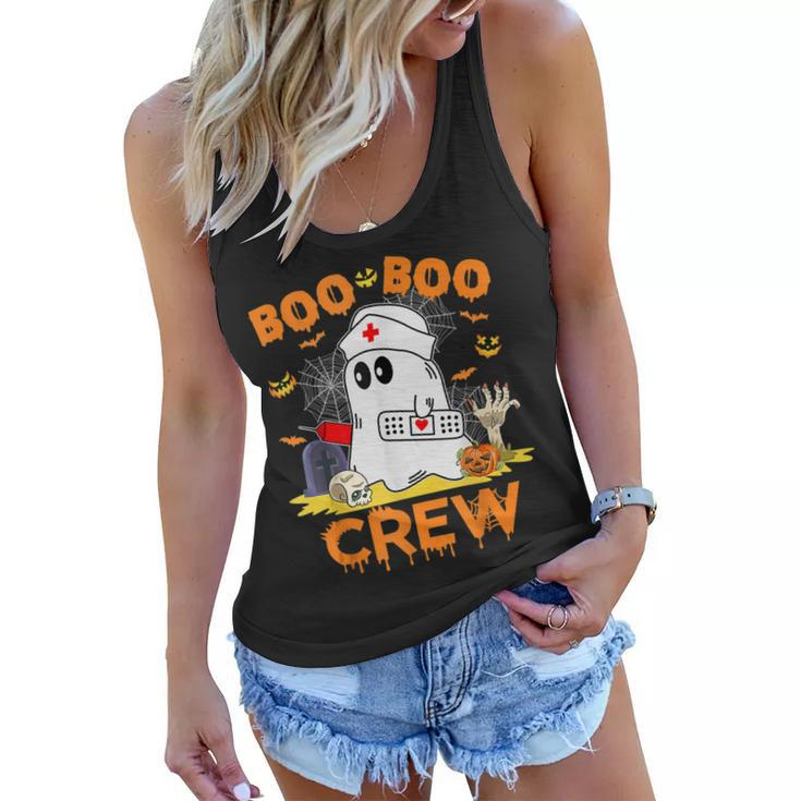 Boo Boo Crew Nurse Halloween Vibes Halloween Costume  Women Flowy Tank